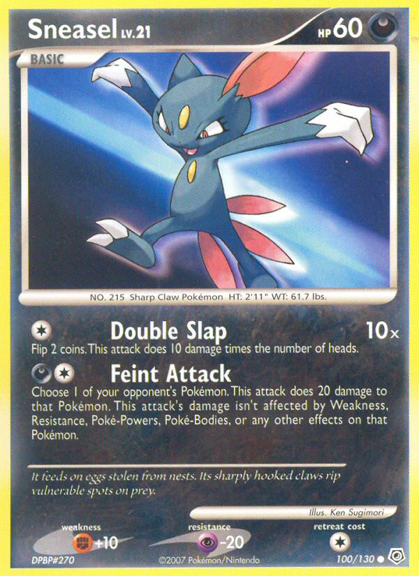 Sneasel (100/130) [Diamond & Pearl: Base Set] | RetroPlay Games