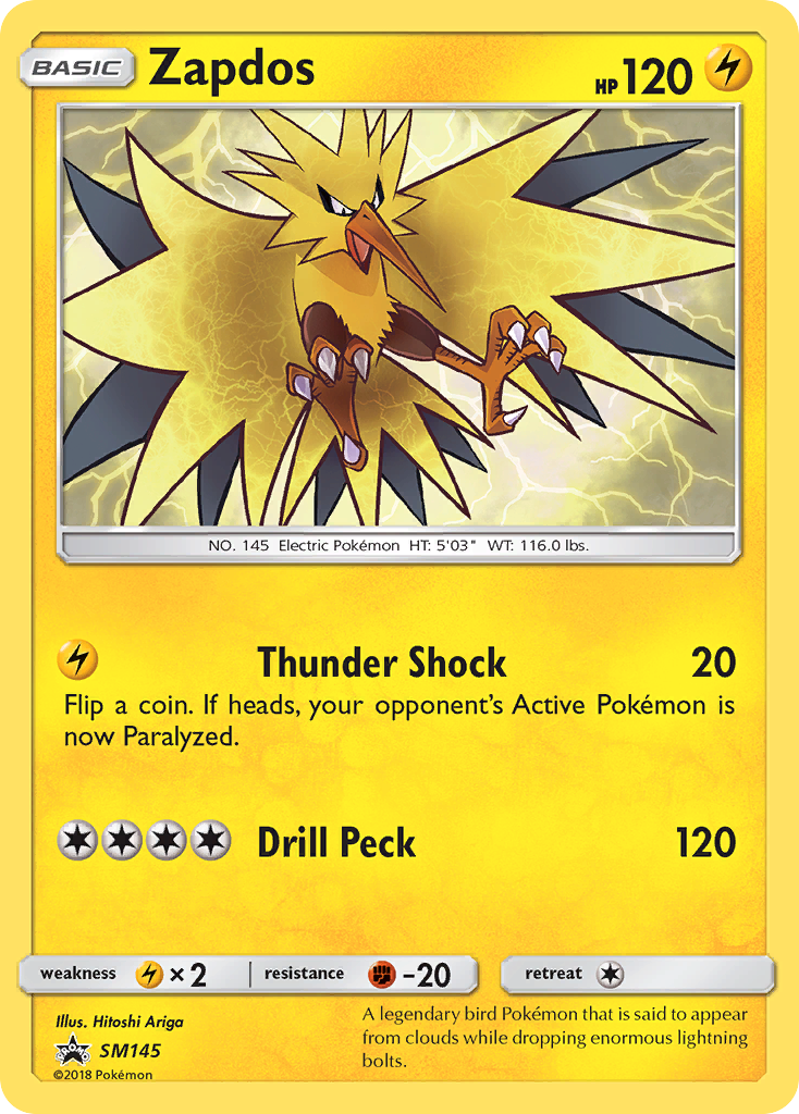 Zapdos (SM145) [Sun & Moon: Black Star Promos] | RetroPlay Games