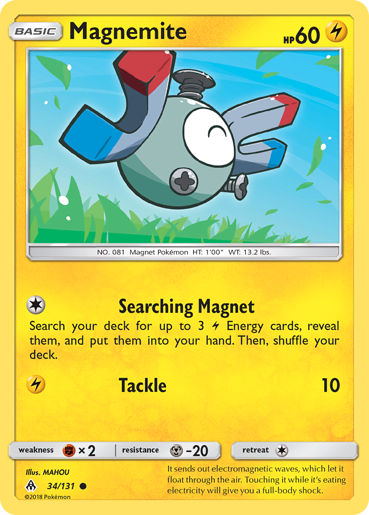 Magnemite (34/131) [Sun & Moon: Forbidden Light] | RetroPlay Games