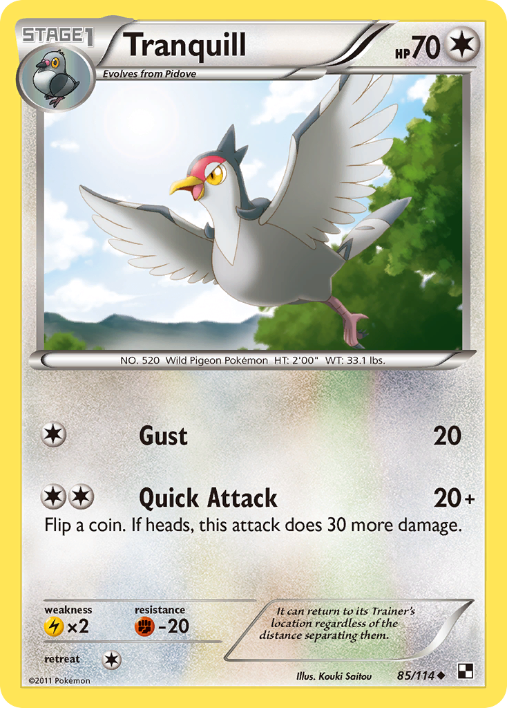 Tranquill (85/114) [Black & White: Base Set] | RetroPlay Games