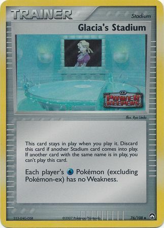 Glacia's Stadium (76/108) (Stamped) [EX: Power Keepers] | RetroPlay Games