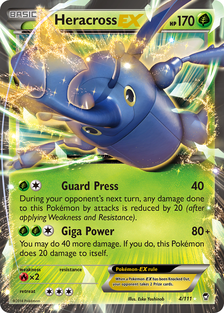 Heracross EX (4/111) [XY: Furious Fists] | RetroPlay Games