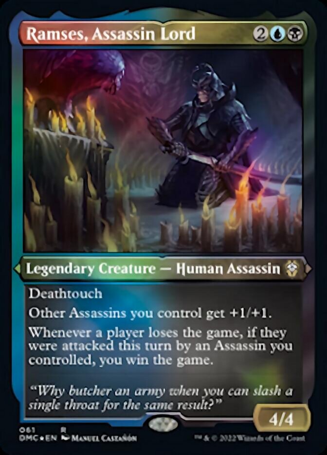 Ramses, Assassin Lord (Foil Etched) [Dominaria United Commander] | RetroPlay Games