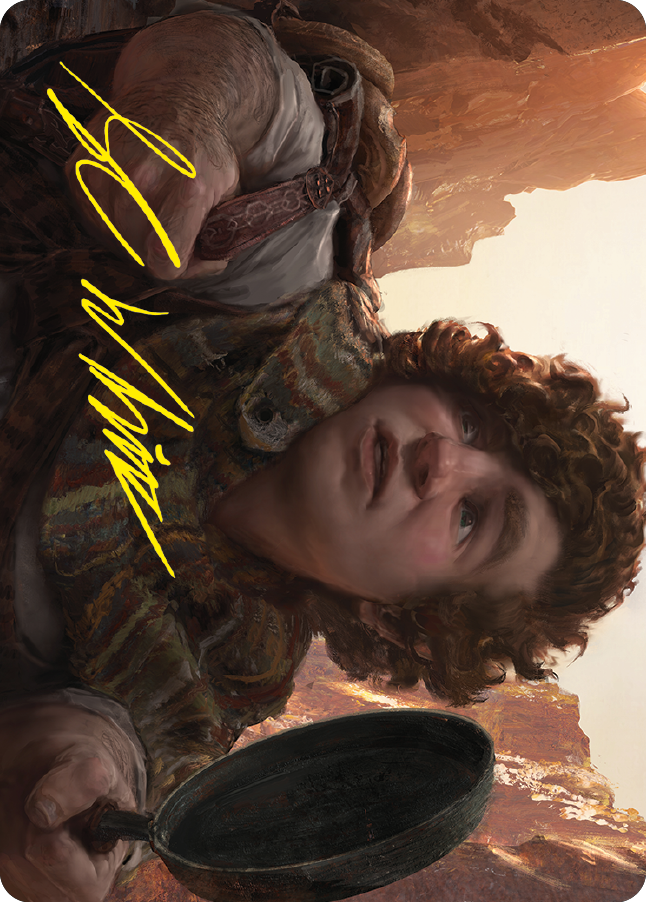 Sam, Loyal Attendant Art Card (Gold-Stamped Signature) [The Lord of the Rings: Tales of Middle-earth Art Series] | RetroPlay Games