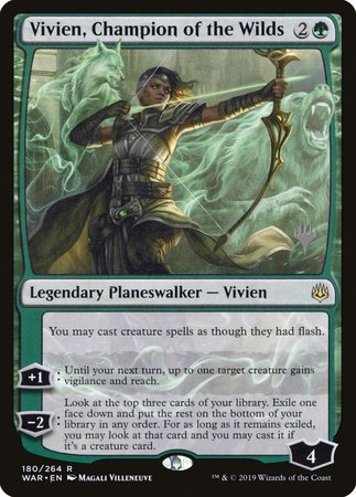 Vivien, Champion of the Wilds [War of the Spark Promos] | RetroPlay Games