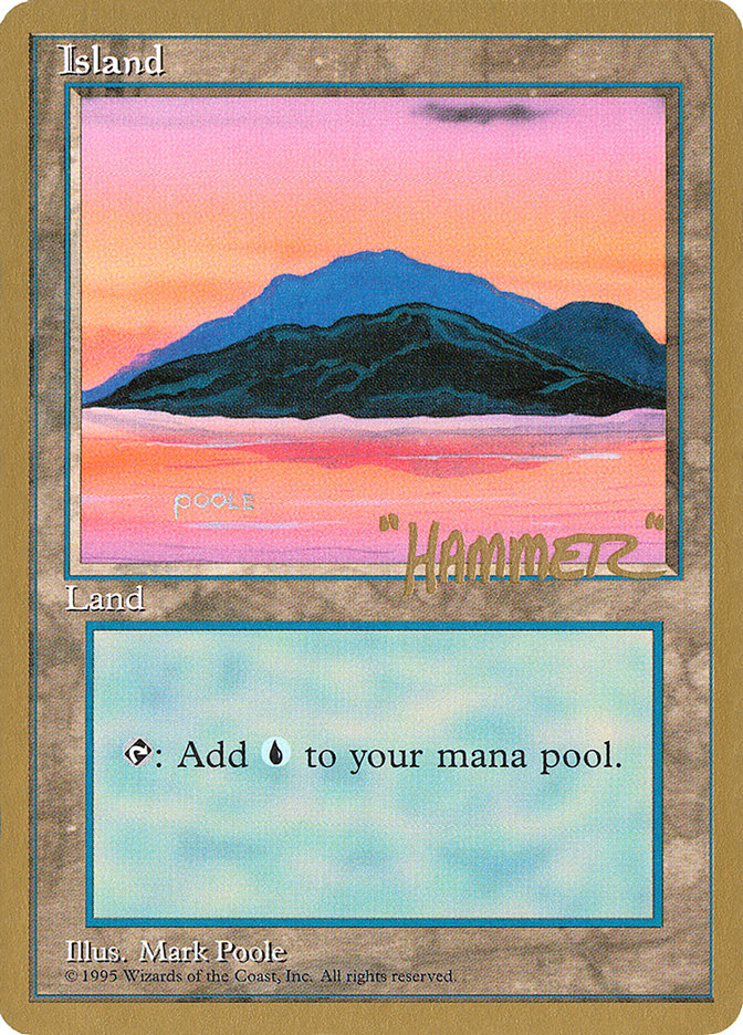 Island (shr369) (Shawn "Hammer" Regnier) [Pro Tour Collector Set] | RetroPlay Games