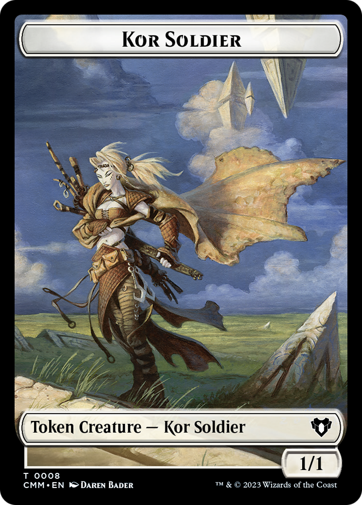 Elemental (0026) // Kor Soldier Double-Sided Token [Commander Masters Tokens] | RetroPlay Games