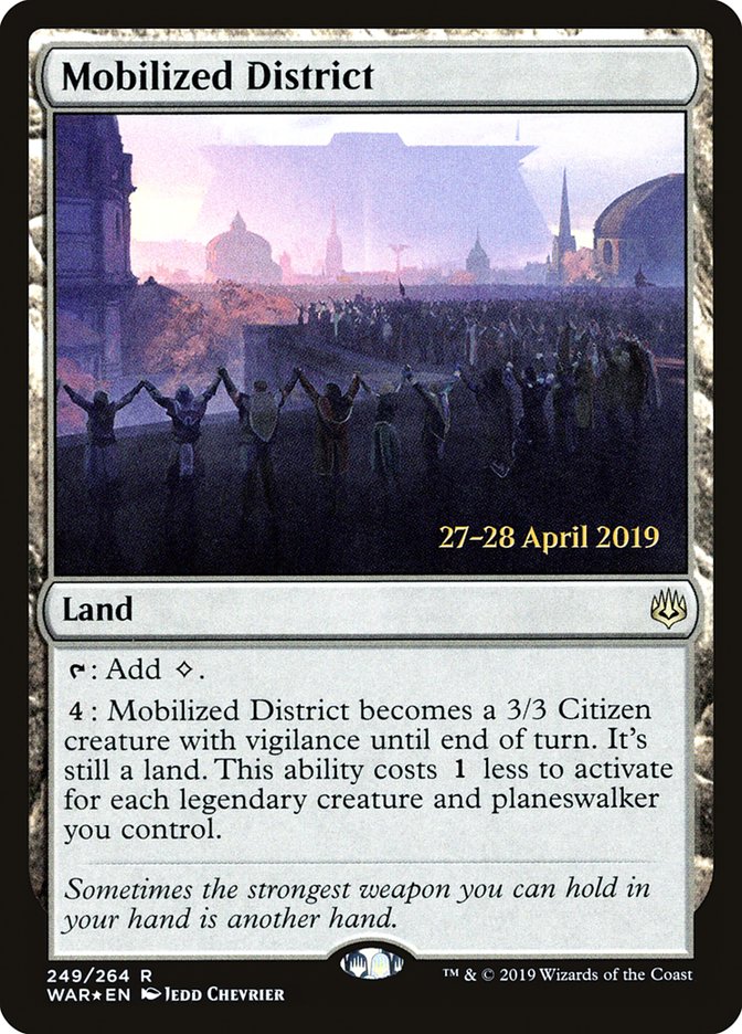 Mobilized District  [War of the Spark Prerelease Promos] | RetroPlay Games