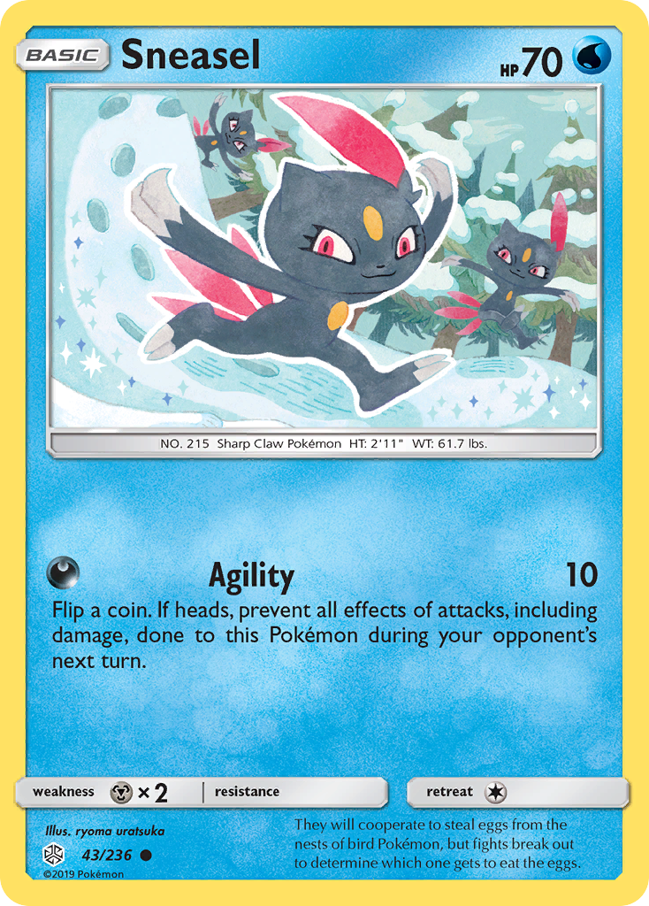 Sneasel (43/236) [Sun & Moon: Cosmic Eclipse] | RetroPlay Games