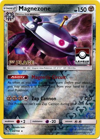 Magnezone (83/156) (League Promo 1st Place) [Sun & Moon: Ultra Prism] | RetroPlay Games