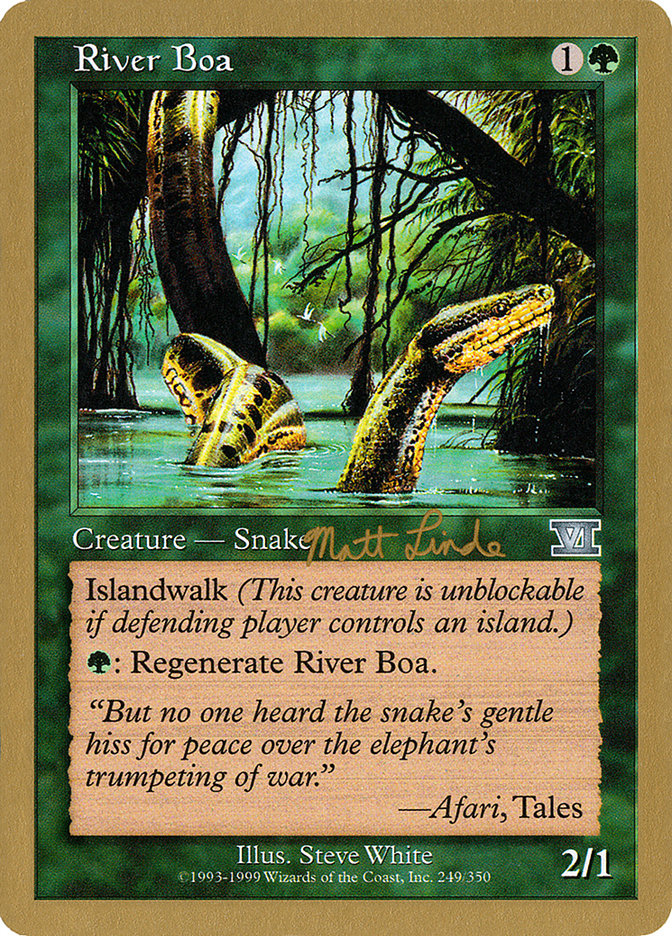 River Boa (Matt Linde) [World Championship Decks 1999] | RetroPlay Games