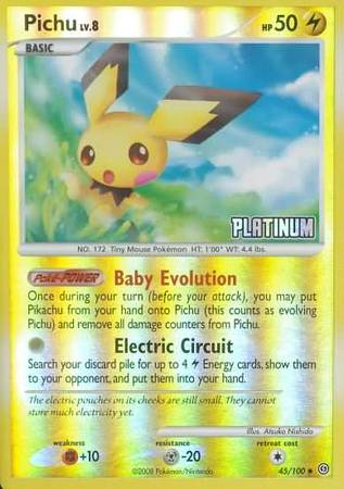 Pichu (45/100) [Burger King Promos: 2009 Collection] | RetroPlay Games