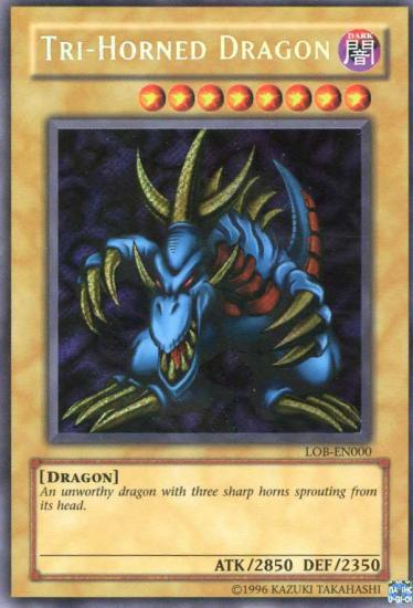 Tri-Horned Dragon [LOB-EN000] Secret Rare | RetroPlay Games