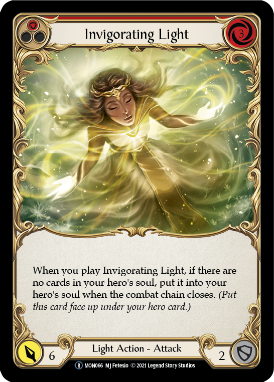 Invigorating Light (Red) [U-MON066-RF] (Monarch Unlimited)  Unlimited Rainbow Foil | RetroPlay Games