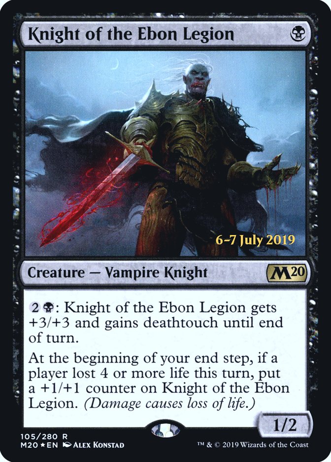 Knight of the Ebon Legion  [Core Set 2020 Prerelease Promos] | RetroPlay Games