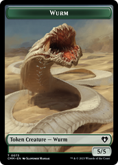 Wurm // Spider Double-Sided Token [Commander Masters Tokens] | RetroPlay Games