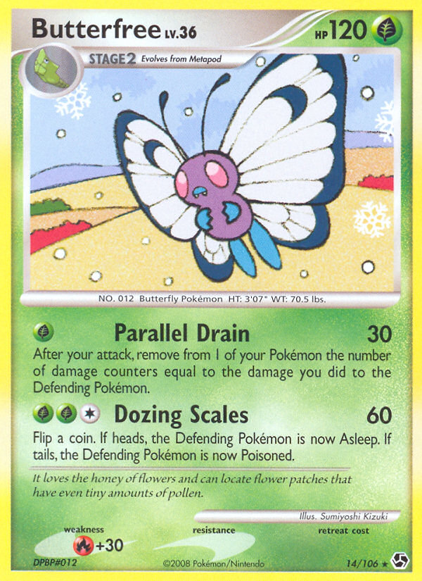 Butterfree (14/106) [Diamond & Pearl: Great Encounters] | RetroPlay Games