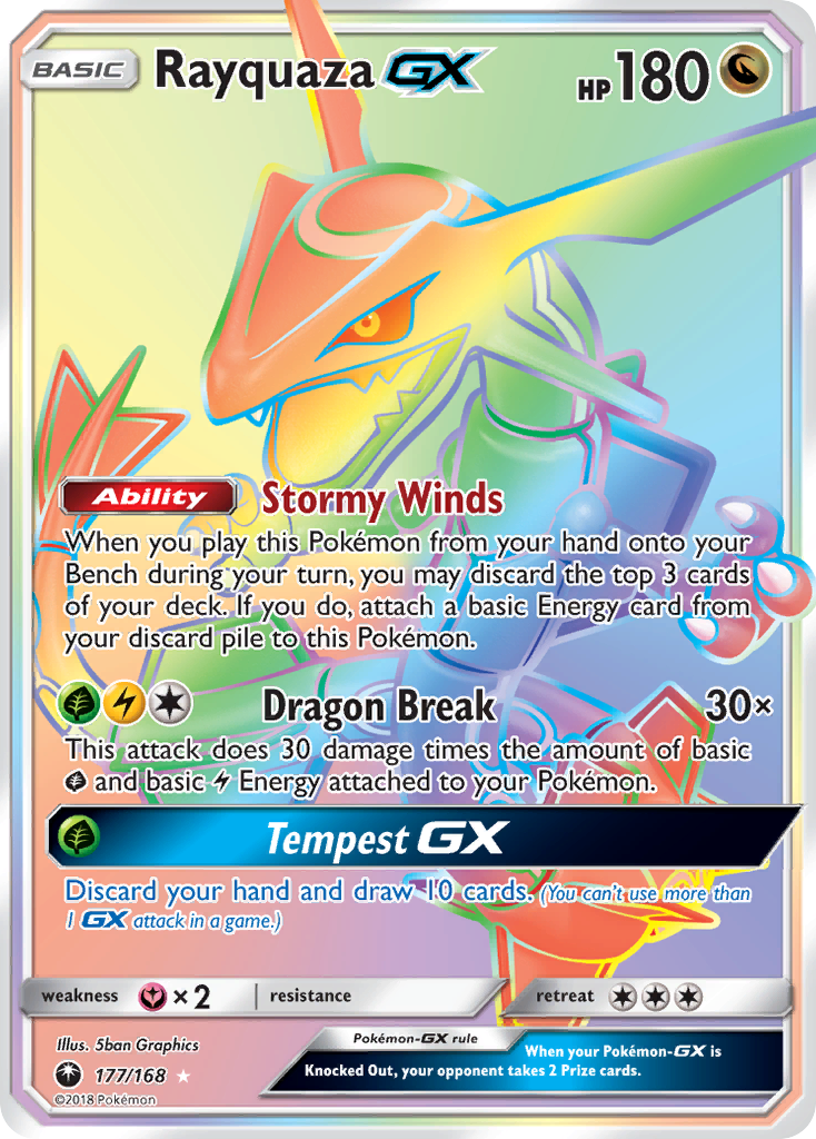 Rayquaza GX (177/168) [Sun & Moon: Celestial Storm] | RetroPlay Games