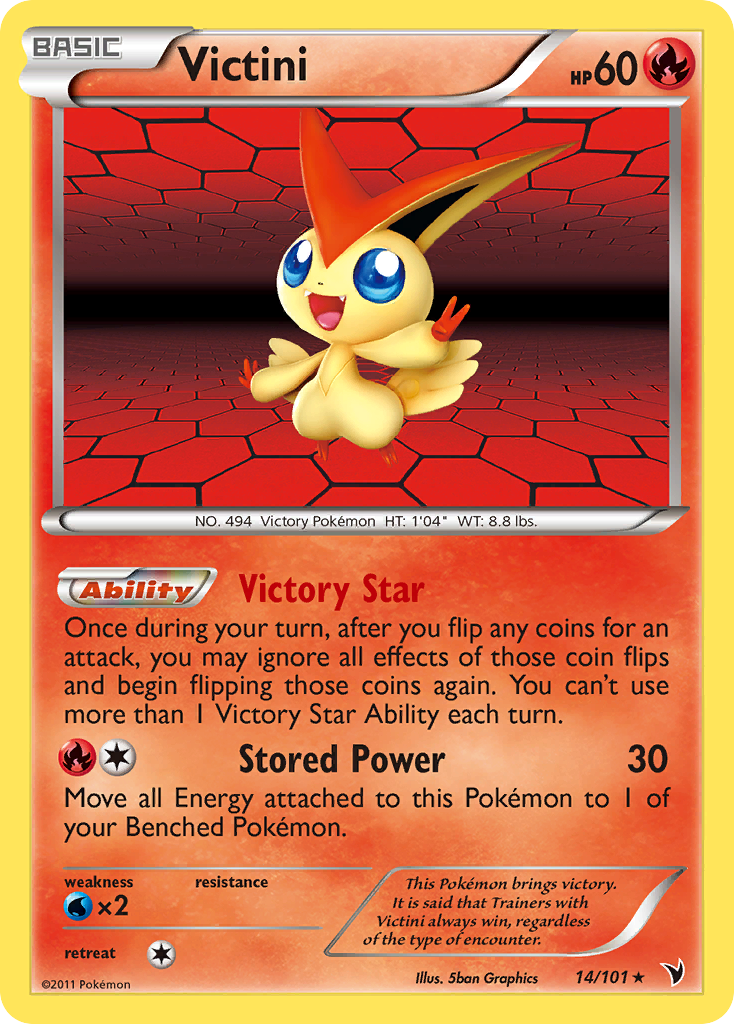 Victini (14/101) [Black & White: Noble Victories] | RetroPlay Games