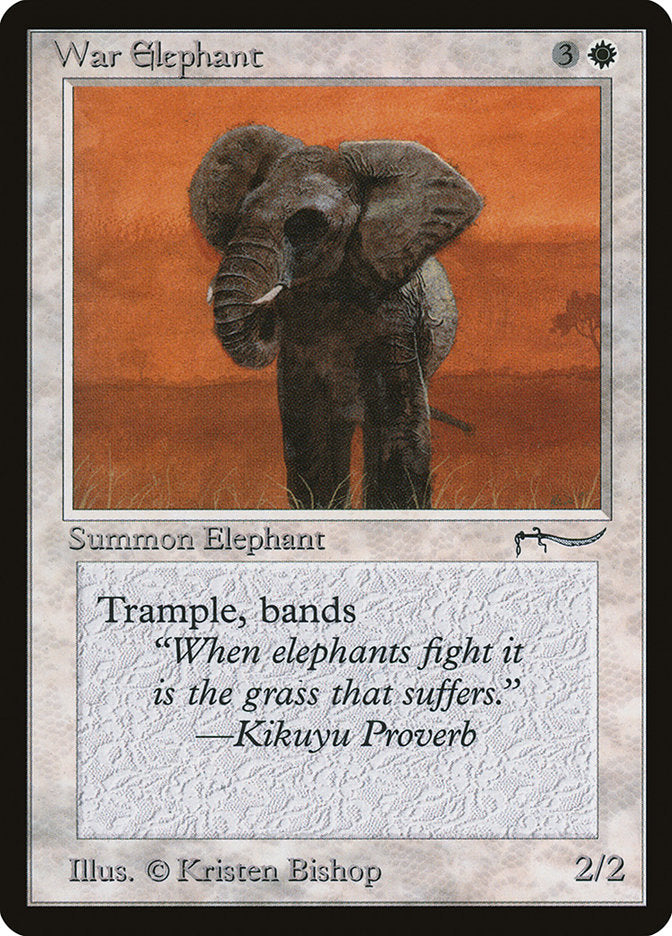 War Elephant (Dark Mana Cost) [Arabian Nights] | RetroPlay Games
