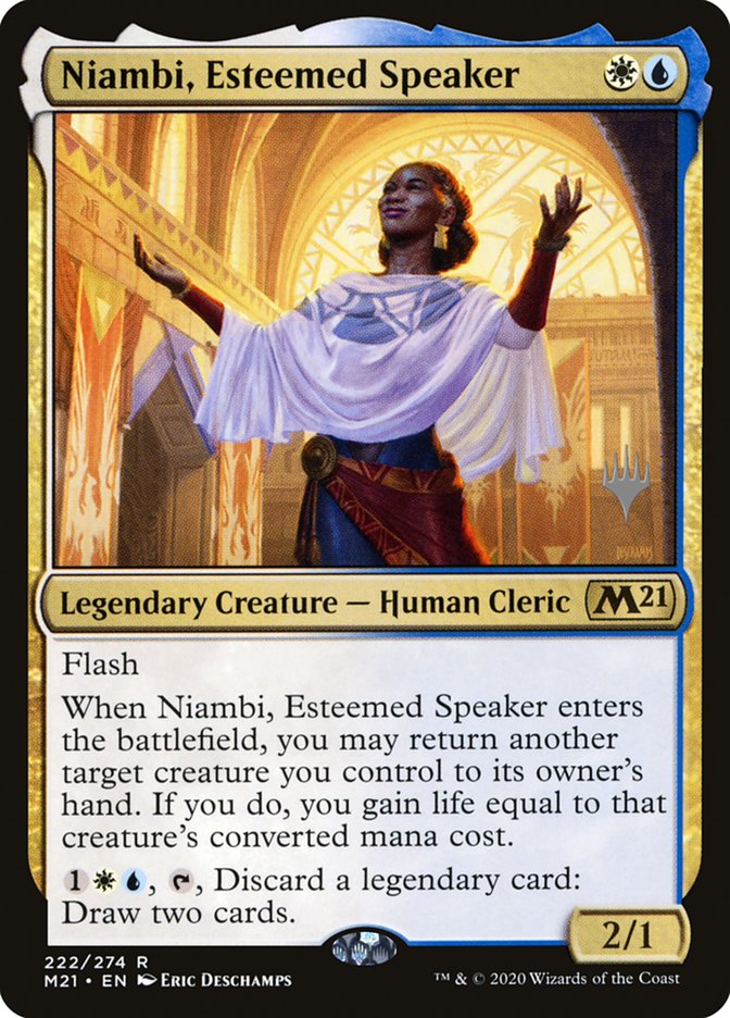 Niambi, Esteemed Speaker (Promo Pack) [Core Set 2021 Promos] | RetroPlay Games