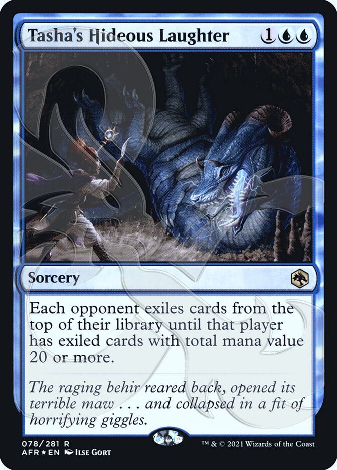 Tasha's Hideous Laughter (Ampersand Promo) [Dungeons & Dragons: Adventures in the Forgotten Realms Promos] | RetroPlay Games