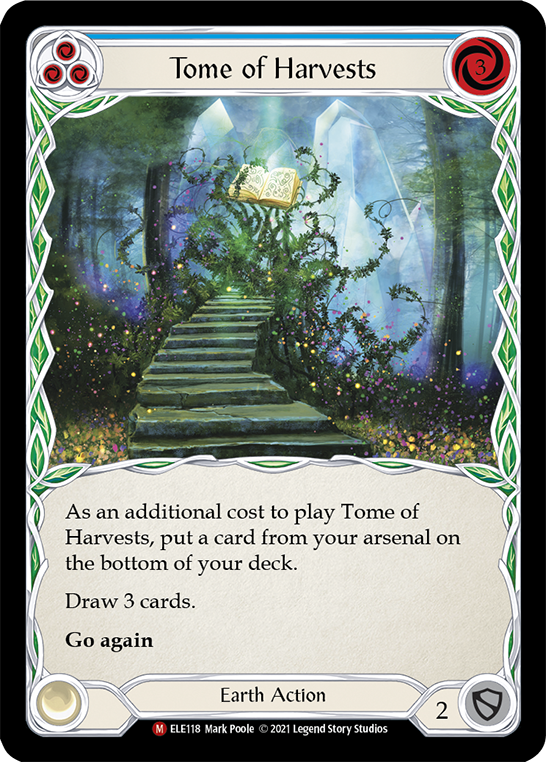 Tome of Harvests [ELE118] (Tales of Aria)  1st Edition Rainbow Foil | RetroPlay Games