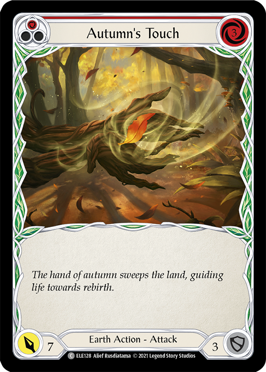 Autumn's Touch (Red) [ELE128] (Tales of Aria)  1st Edition Rainbow Foil | RetroPlay Games