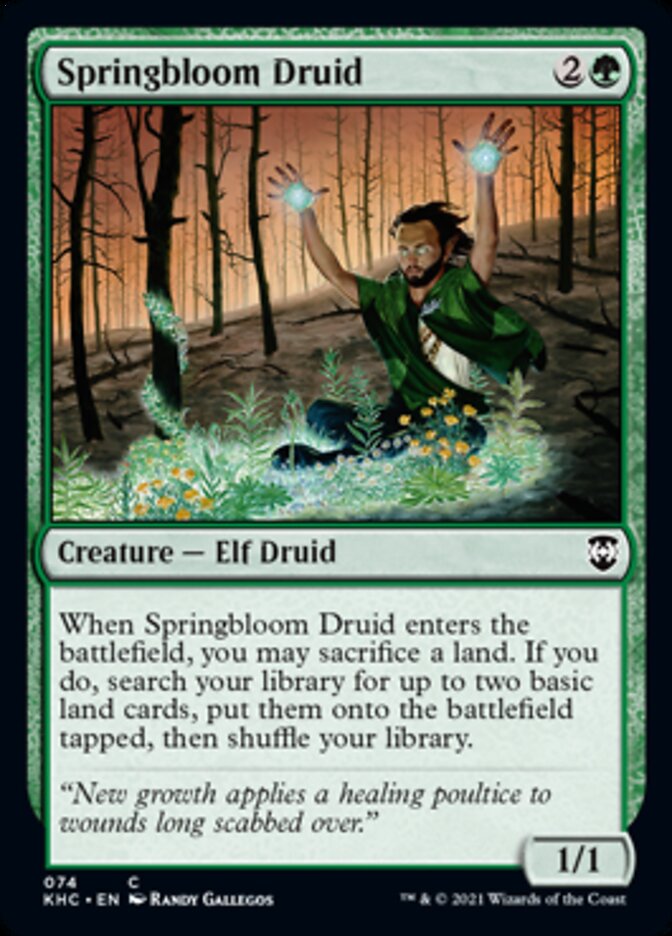 Springbloom Druid [Kaldheim Commander] | RetroPlay Games