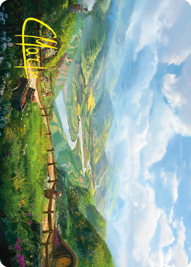 Plains Art Card (Gold-Stamped Signature) [The Lord of the Rings: Tales of Middle-earth Art Series] | RetroPlay Games