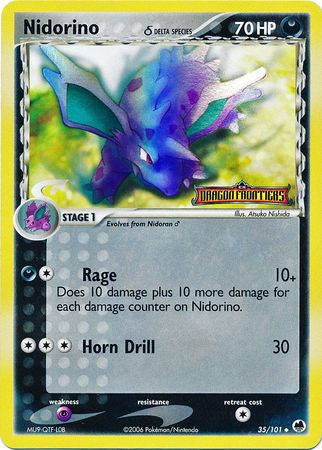 Nidorino (35/101) (Delta Species) (Stamped) [EX: Dragon Frontiers] | RetroPlay Games