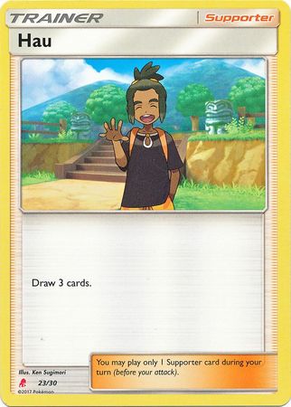 Hau (23/30) [Sun & Moon: Trainer Kit - Lycanroc] | RetroPlay Games