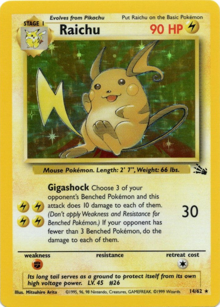 Raichu (14/62) [Fossil Unlimited] | RetroPlay Games