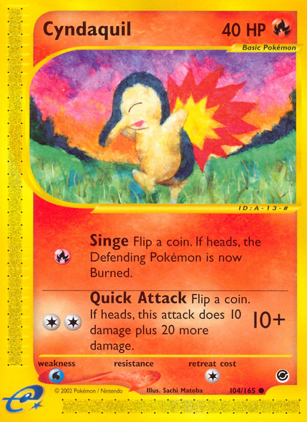 Cyndaquil (104/165) [Expedition: Base Set] | RetroPlay Games