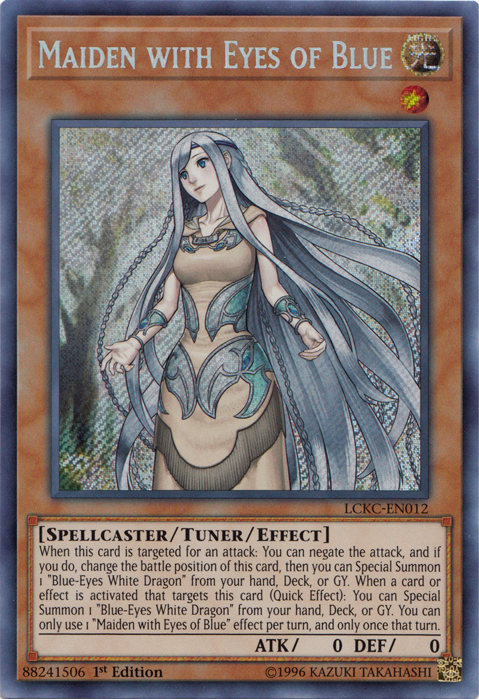 Maiden with Eyes of Blue [LCKC-EN012] Secret Rare | RetroPlay Games