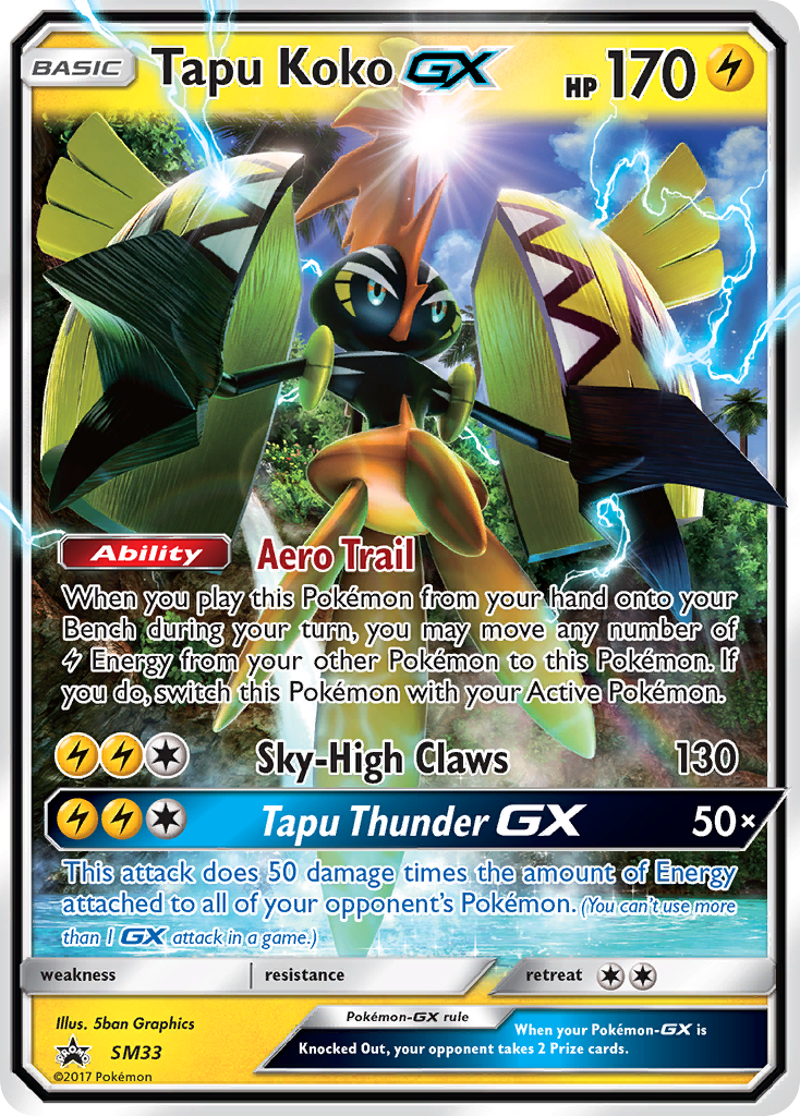 Tapu Koko GX (SM33) [Sun & Moon: Black Star Promos] | RetroPlay Games