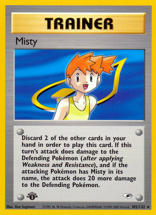 Misty (102/132) [Gym Heroes 1st Edition] | RetroPlay Games