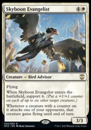 Skyboon Evangelist (Promo Pack) [Streets of New Capenna Commander Promos] | RetroPlay Games