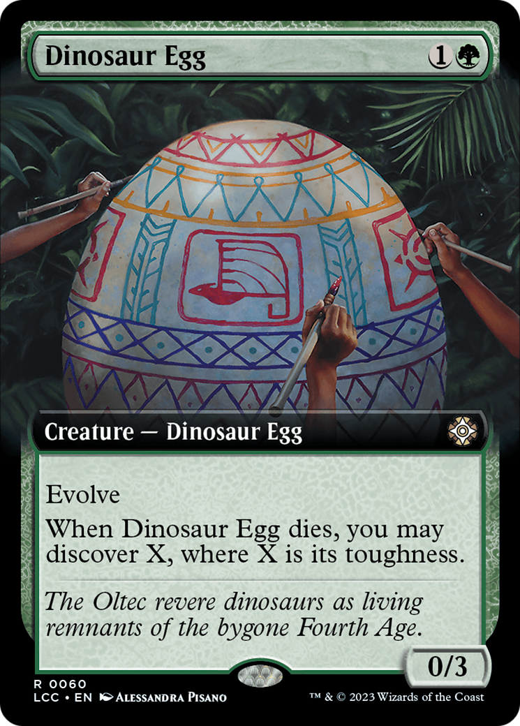 Dinosaur Egg (Extended Art) [The Lost Caverns of Ixalan Commander] | RetroPlay Games