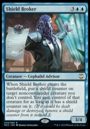 Shield Broker (Promo Pack) [Streets of New Capenna Commander Promos] | RetroPlay Games