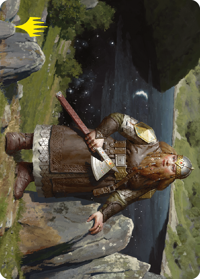 Mirrormere Guardian Art Card (Gold-Stamped Signature) [The Lord of the Rings: Tales of Middle-earth Art Series] | RetroPlay Games