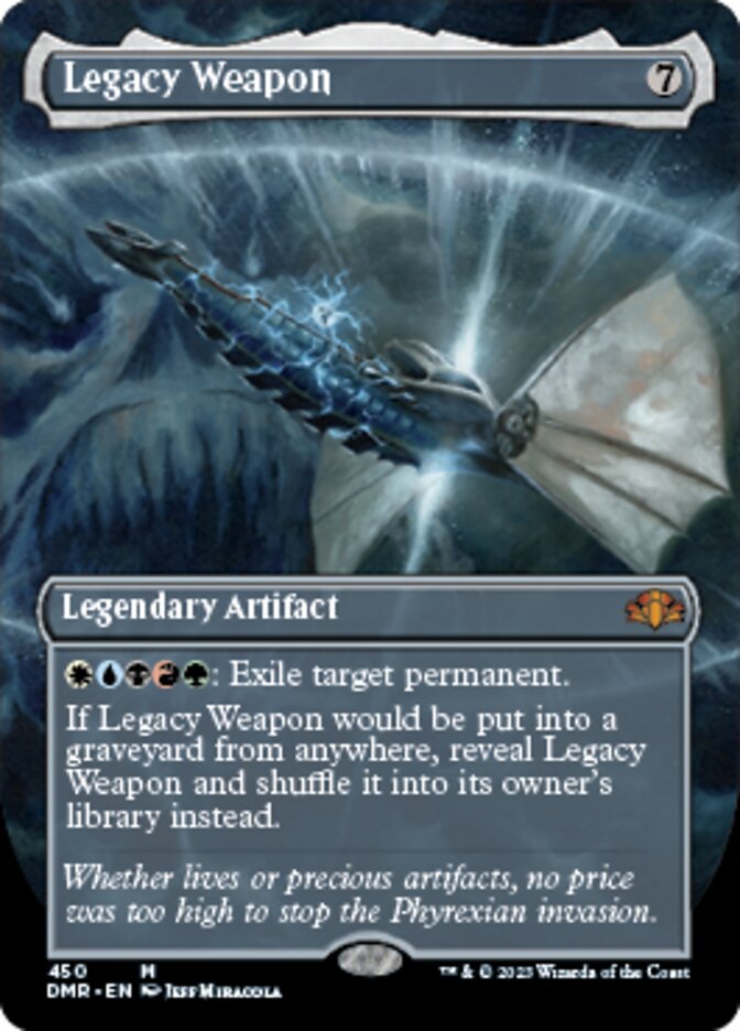 Legacy Weapon (Borderless Alternate Art) [Dominaria Remastered] | RetroPlay Games