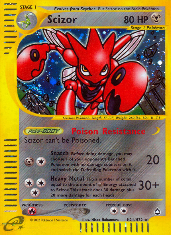 Scizor (H21/H32) [Aquapolis] | RetroPlay Games