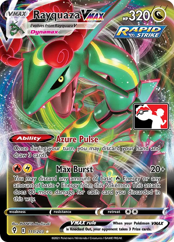 Rayquaza VMAX (111/203) [Prize Pack Series One] | RetroPlay Games