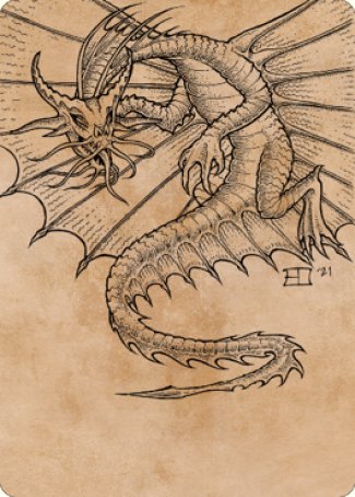 Ancient Gold Dragon Art Card (44) [Commander Legends: Battle for Baldur's Gate Art Series] | RetroPlay Games