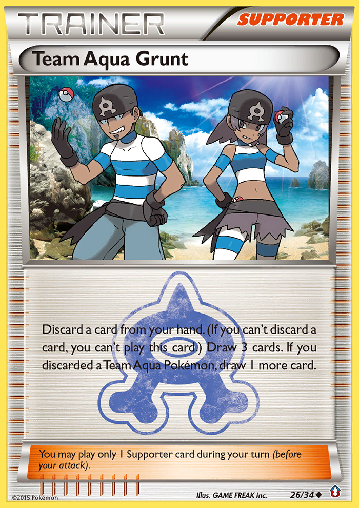 Team Aqua Grunt (26/34) [XY: Double Crisis] | RetroPlay Games