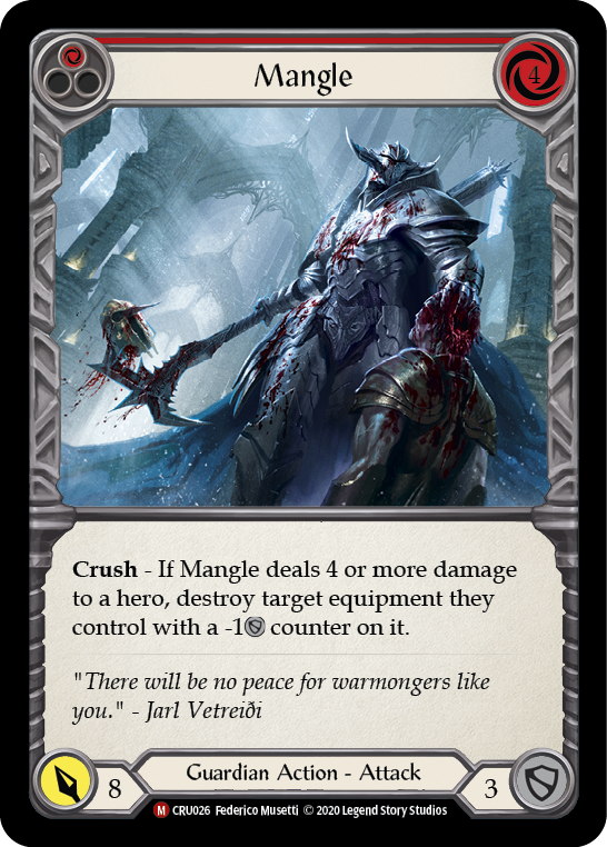 Mangle [CRU026] (Crucible of War)  1st Edition Rainbow Foil | RetroPlay Games