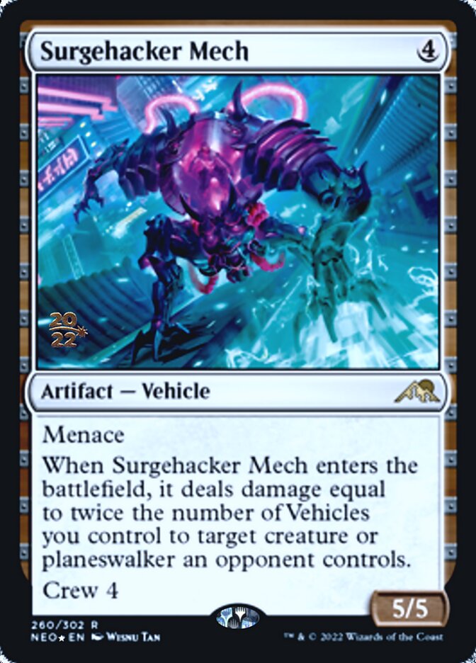 Surgehacker Mech [Kamigawa: Neon Dynasty Prerelease Promos] | RetroPlay Games