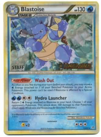 Blastoise (13/95) (Staff Prerelease Promo) [HeartGold & SoulSilver: Black Star Promos] | RetroPlay Games