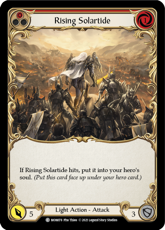 Rising Solartide (Red) [MON078-RF] (Monarch)  1st Edition Rainbow Foil | RetroPlay Games